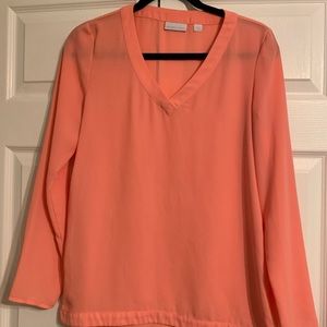 Peach color long sleeve top